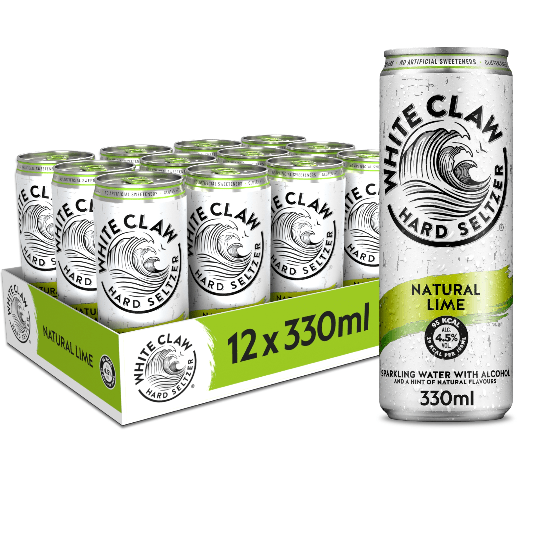WHITE CLAW® Hard Seltzer Natural Lime Tray