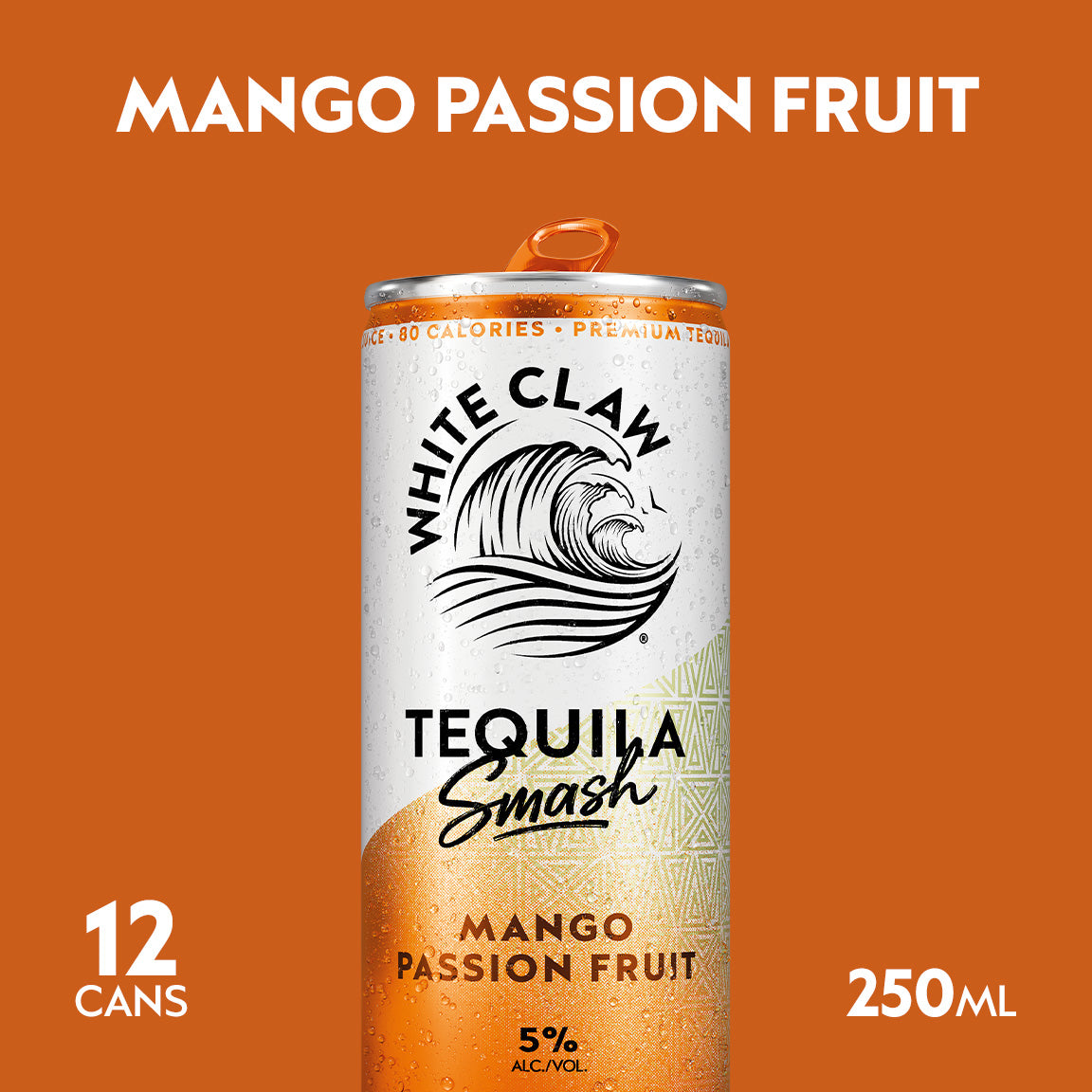 White Claw® Tequila Smash Mango Passion Fruit 12 x 250ml – White