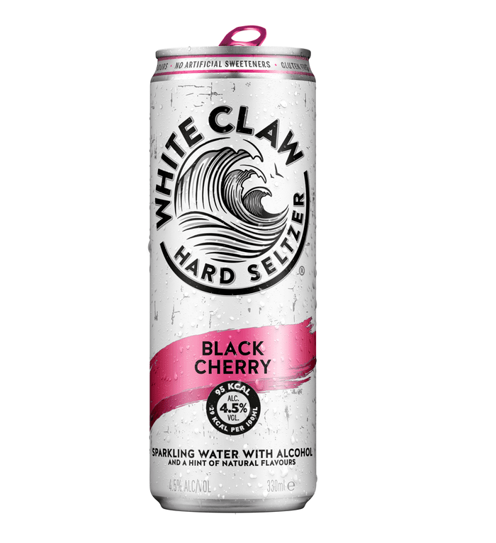 White Claw® Black Cherry Can On White Background
