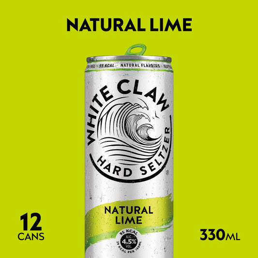 White Claw® Natural Lime 12 x 330ml