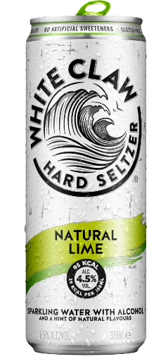 A can of Natural Lime WHITE CLAW® Hard Seltzer