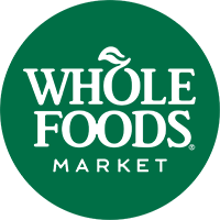 The Whole Foods logo, which is the brand name in white text over a blue circle.